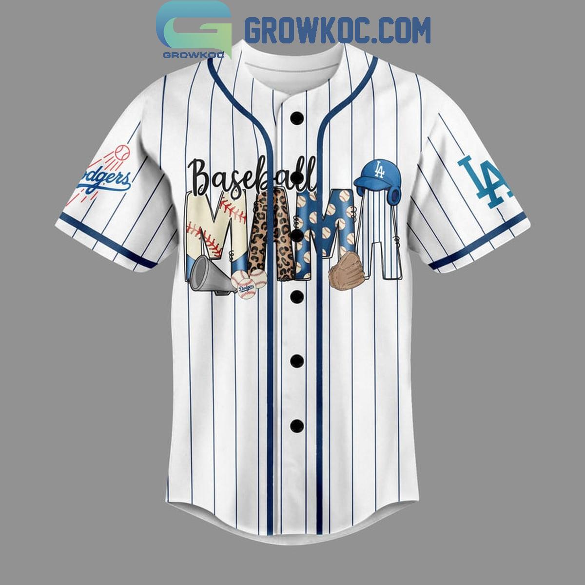Los Angeles Dodgers Baseball Mama Personalized Baseball Jersey