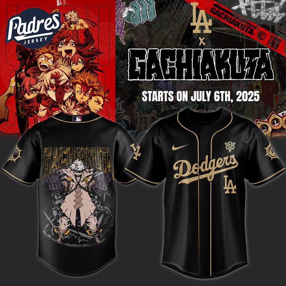 Los Angeles Dodgers Gachiakuta Baseball Jersey - Padres Jersey Oasis: Elevate Your Baseball Style Game T-Shirts, Hoodie,...
