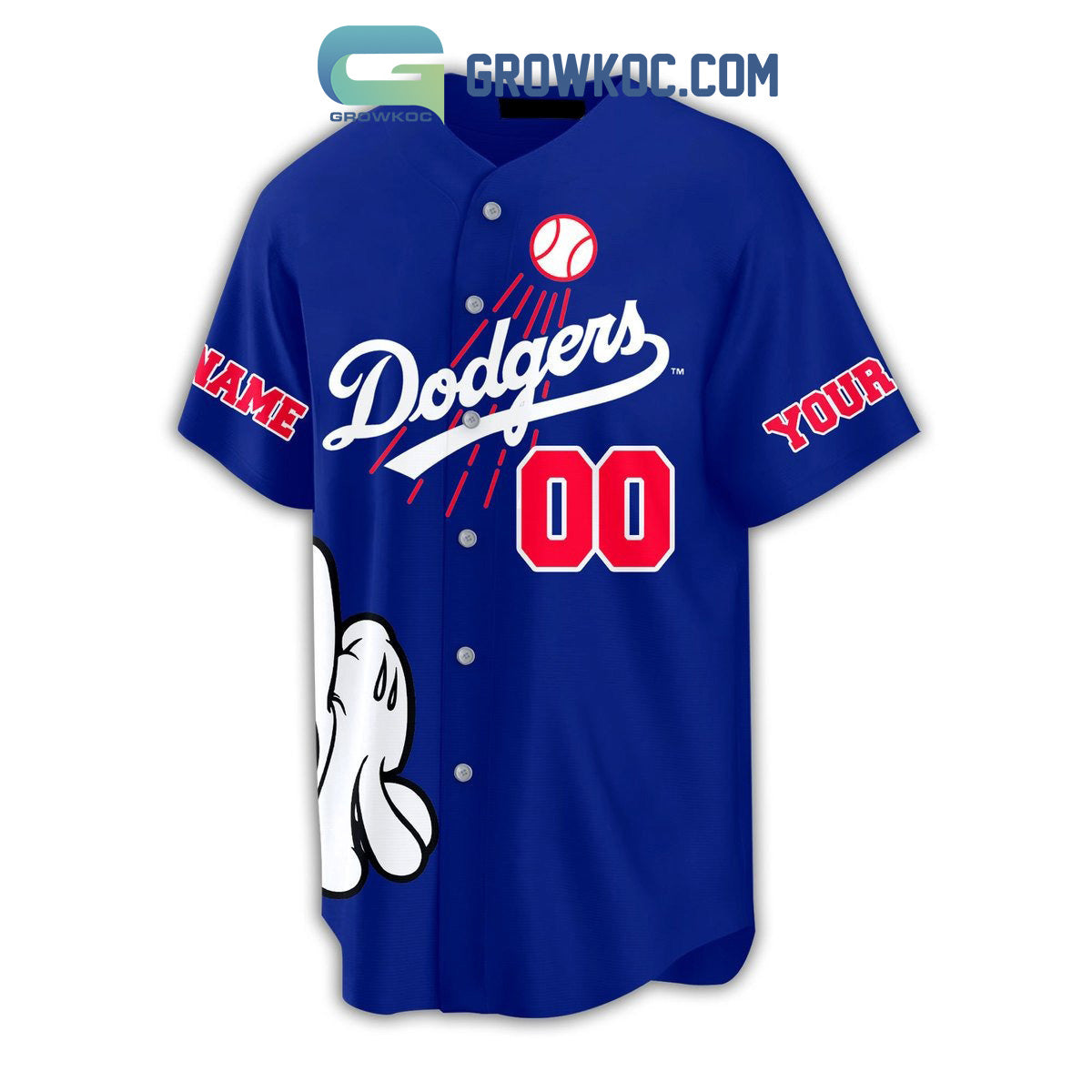 Los Angeles Dodgers Here To Win Personalized Baseball Jersey