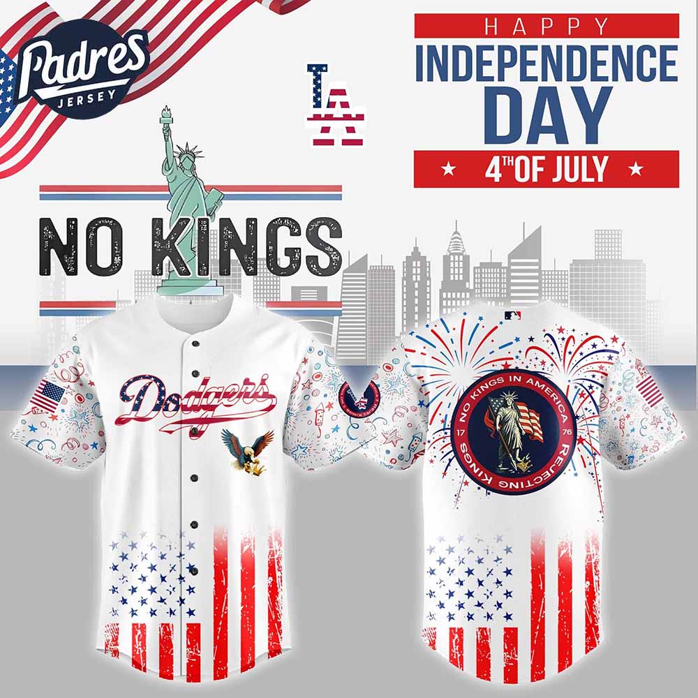 Los Angeles Dodgers MLB X The 4th Of July X Military Custom Baseball Jersey - Padres Jersey Oasis: Elevate Your Baseball...