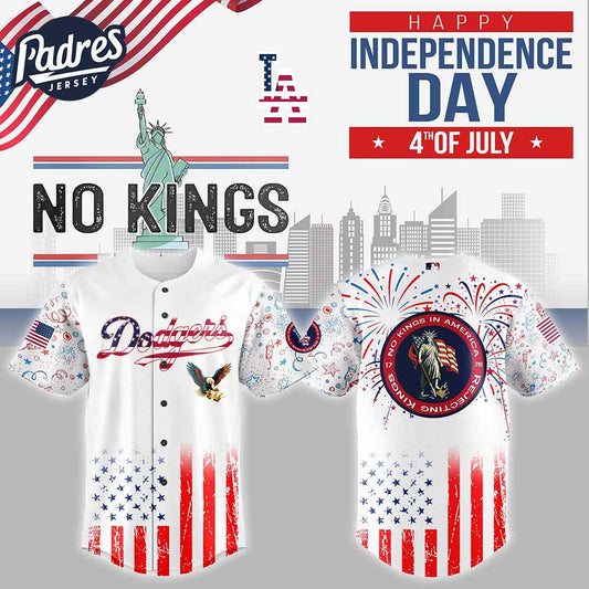 Los Angeles Dodgers MLB X The 4th Of July X Military Custom Baseball Jersey - Padres Jersey Oasis: Elevate Your Baseball...