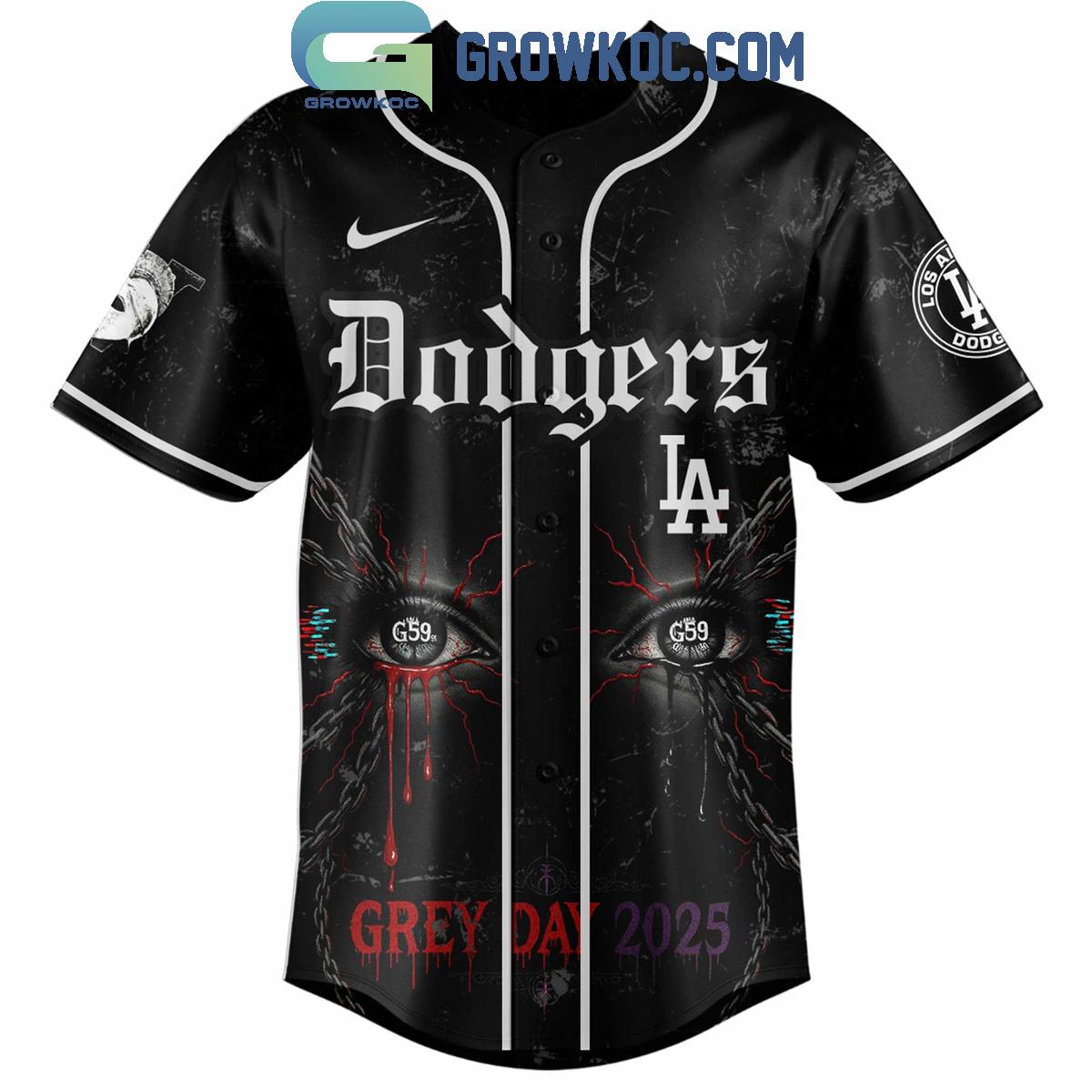 Los Angeles Dodgers Mix Suicideboys Grey Day 2025 Baseball Jersey