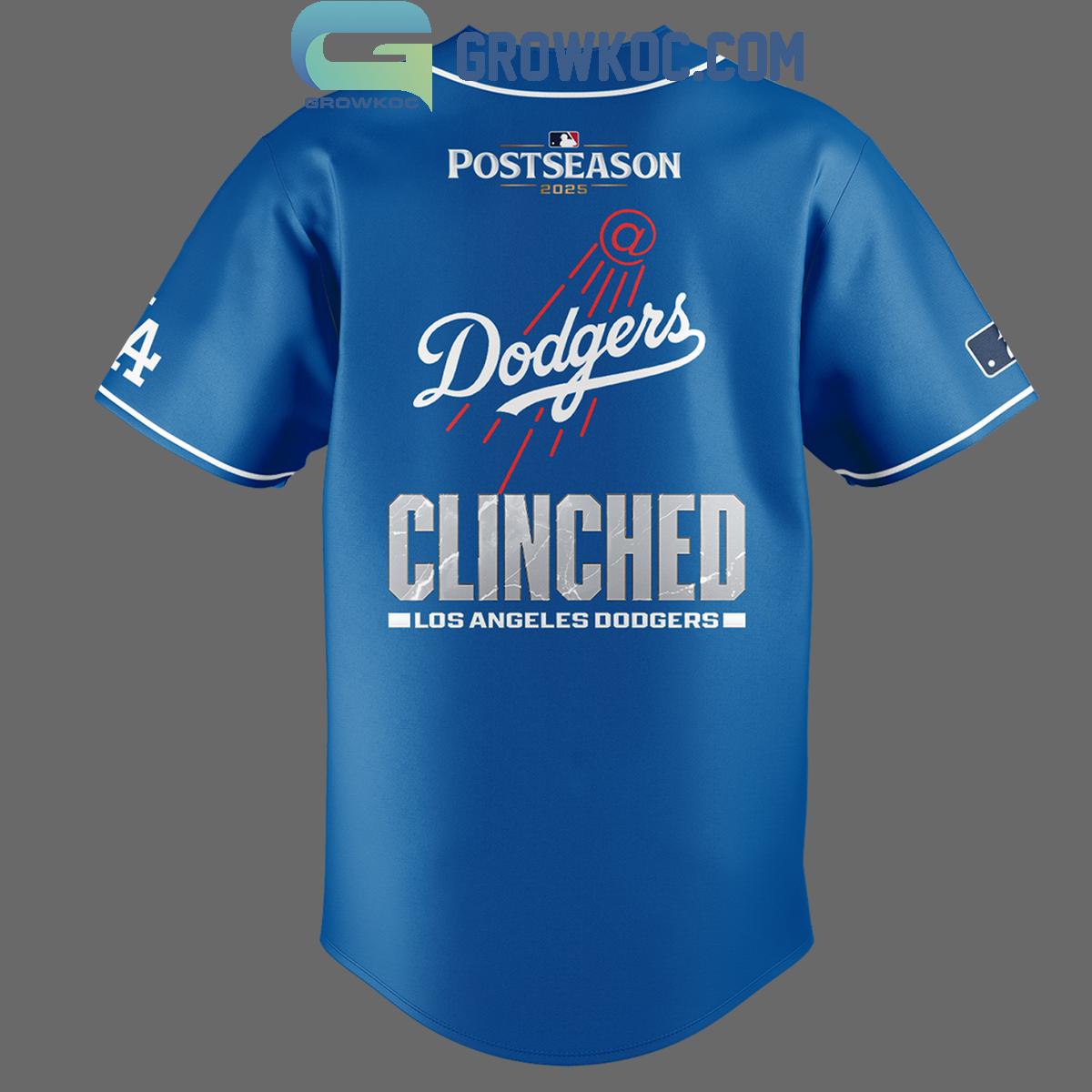 Los Angeles Dodgers October Clinched 2025 Baseball Jersey