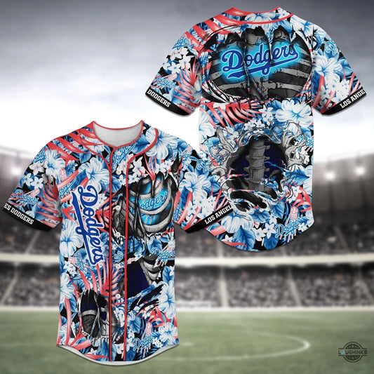 Los Angeles Dodgers Skeleton Baseball Jersey Shirts Rib Bone La Dodgers 2024 All Over Printed Uniform Shirts Mlb Shop Gift For Shohei Ohtani Fans