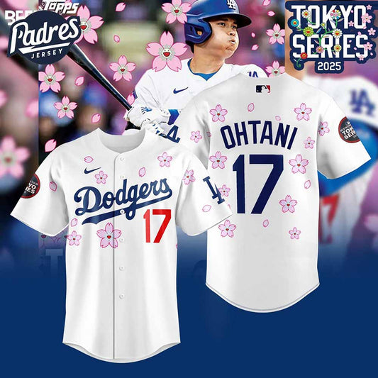 Los Angeles Dodgers Takashi Murakami x MLB World Tour Tokyo Series Baseball Jersey - Padres Jersey Oasis: Elevate Your...