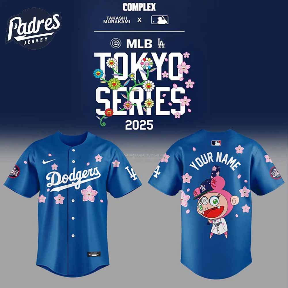 Los Angeles Dodgers Takashi Murakami x World Tour Tokyo Series 2025 Baseball Jersey - Padres Jersey Oasis: Elevate Your...