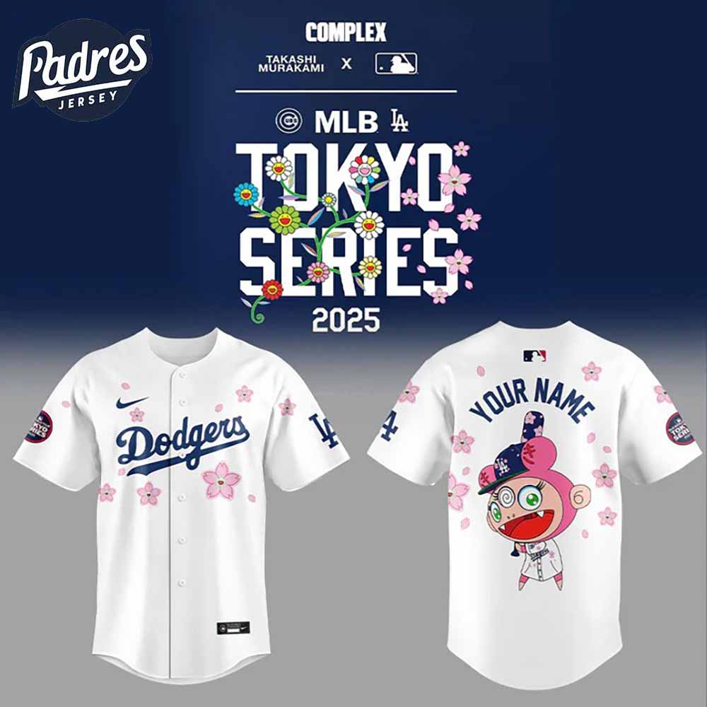 Los Angeles Dodgers Takashi Murakami x World Tour Tokyo Series Baseball Jersey - Padres Jersey Oasis: Elevate Your...