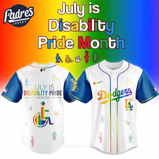 Los Angeles Dodgers X Disability Pride Month Baseball Jersey - Padres Jersey Oasis: Elevate Your Baseball Style Game...