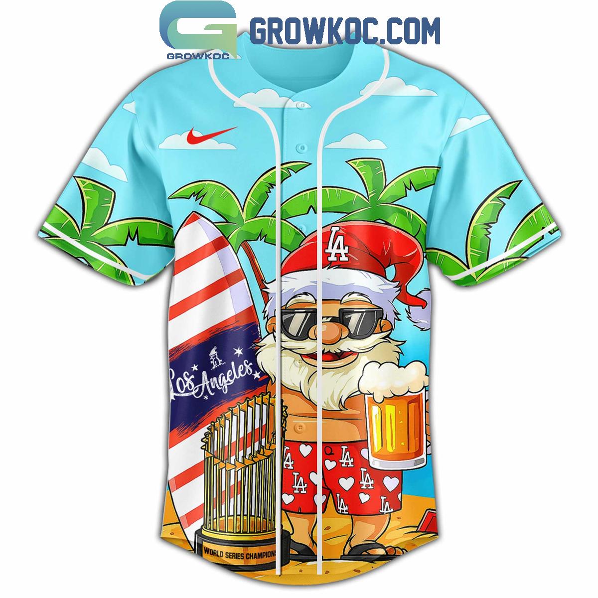 Los Angeles Dodgers x Christmas in July 2025 Baseball Jersey