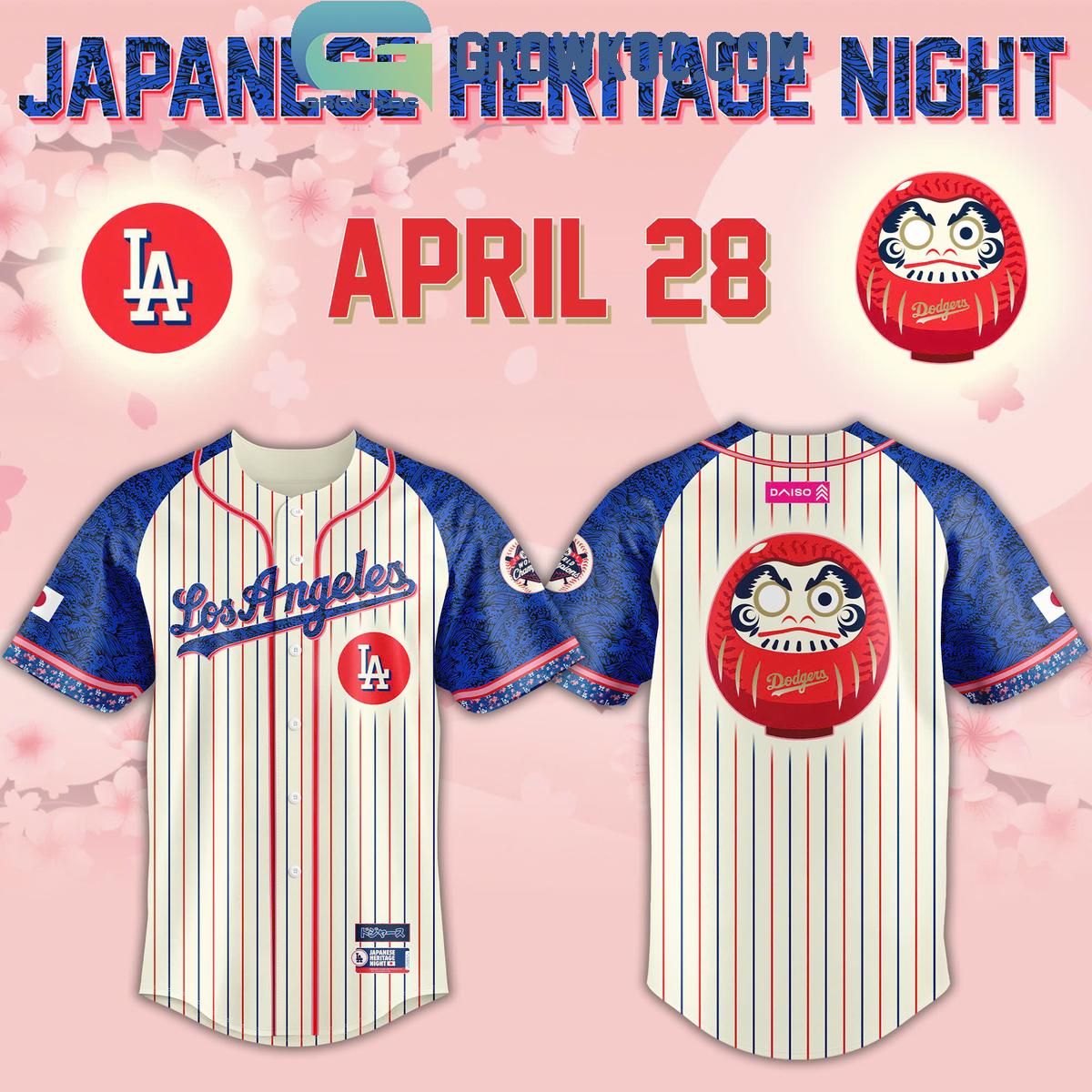 Los Angeles Dodgers x Japanese Heritage Night Baseball Jersey
