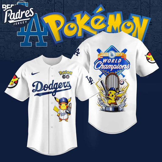 Los Angeles Dodgers x Polemon GO Special Edition 2025 Jersey - Padres Jersey Oasis: Elevate Your Baseball Style Game...