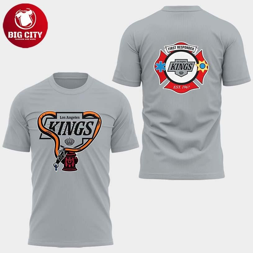 Los Angeles Kings 2026 First Responders Night Celebrate Two Sided Shirt