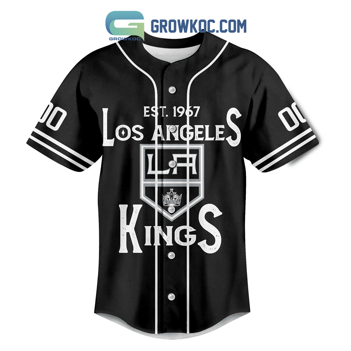 Los Angeles Kings LA Est 1967 Personalized Baseball Jersey