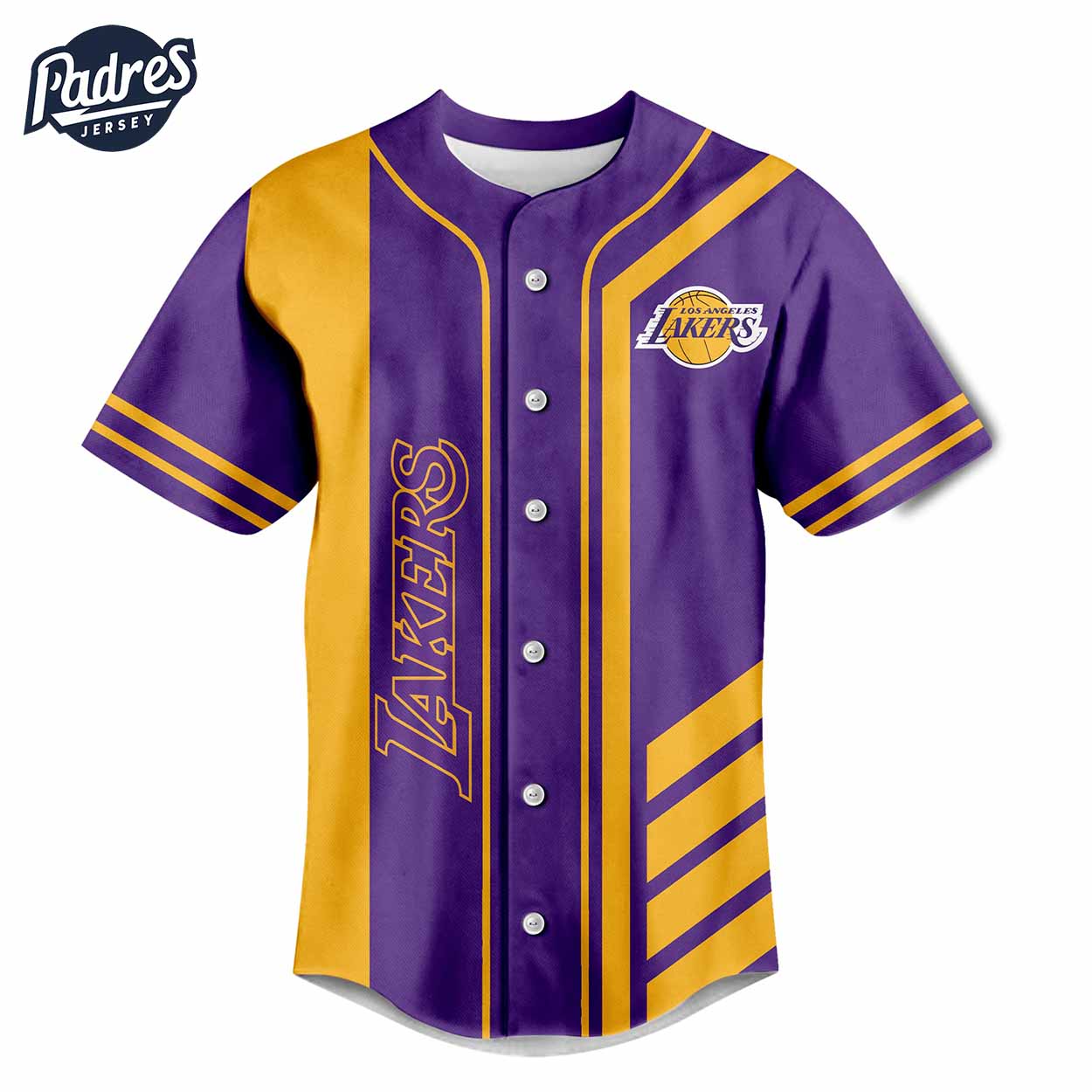 Los Angeles Lakers Baseball Jersey Outfit - Padres Jersey Oasis: Elevate Your Baseball Style Game T-Shirts,... (Image 3)