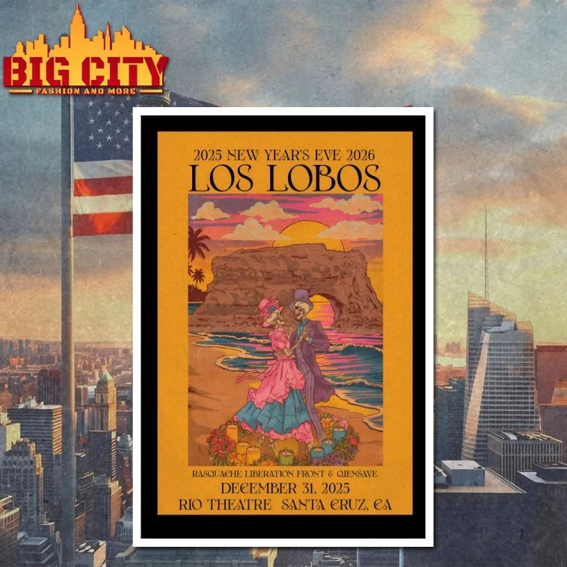 Los Lobos Rio Theatre Santa Cruz CA Dec 31 2025 Poster shirt