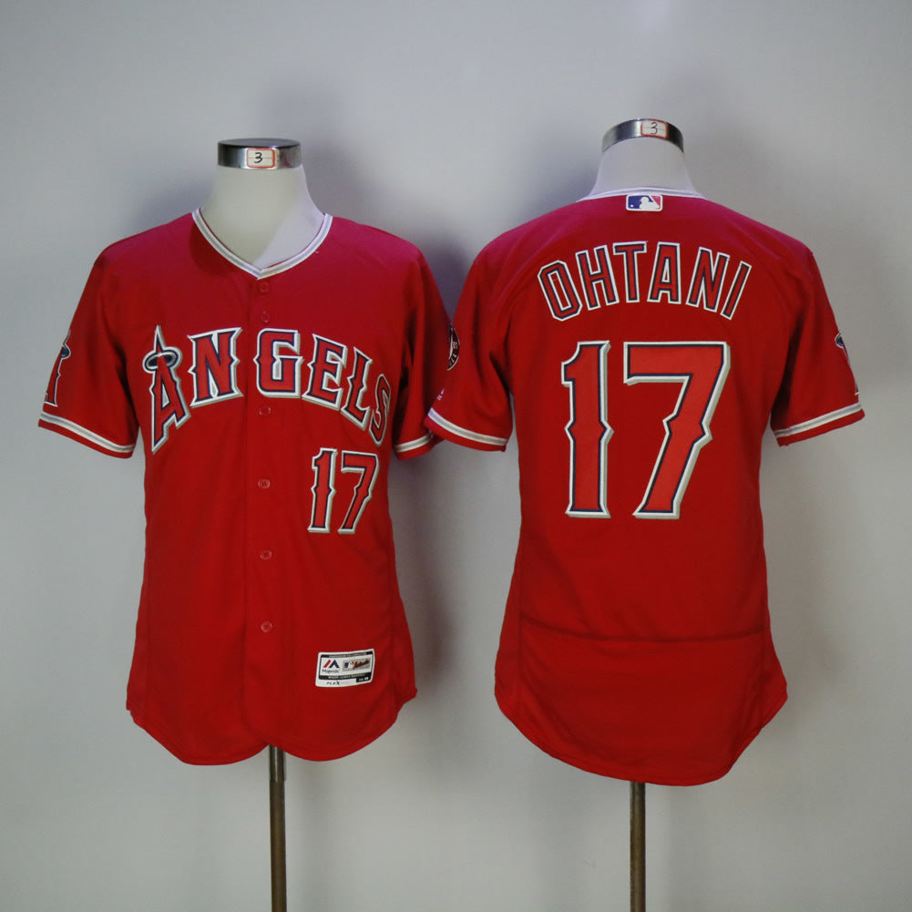 Los Angeles Angels #17 Shohei Ohtani Angels 17 Red Elite