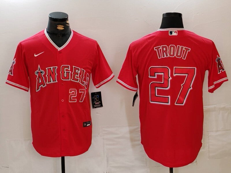 Los Angeles Angels #27 Mike Trout Fan Edition Style 4