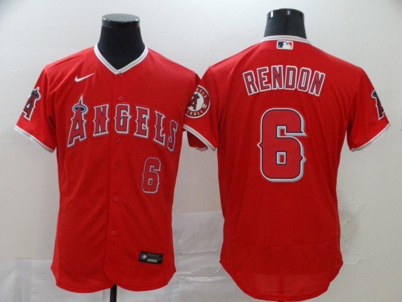 Los Angeles Angels #6 Anthony Rendon Elite Adult 564