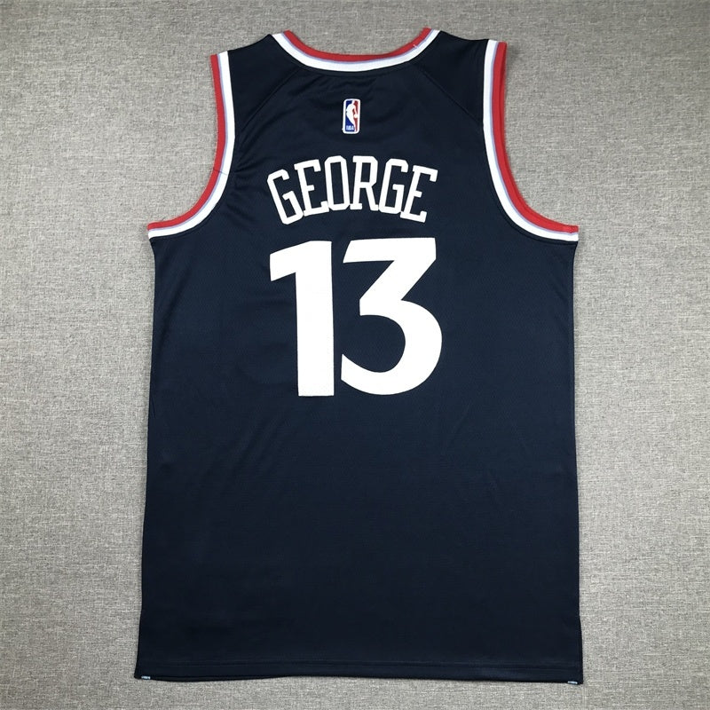 Los Angeles Clippers #13 Paul George Clippers 13 New Navy Style 1