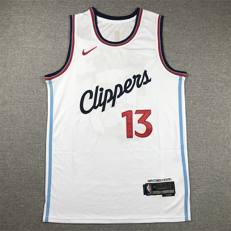 Los Angeles Clippers #13 Paul George Clippers 13 New White Style 2