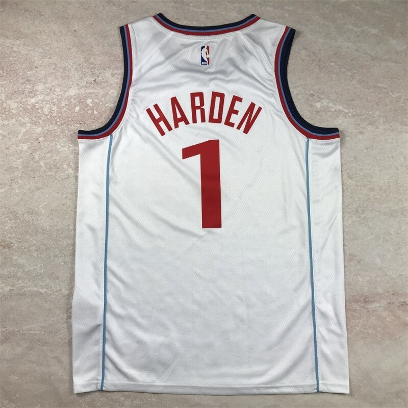 Los Angeles Clippers #1 James Harden Hot Press Clippers 1 New White s-xxl Style 1
