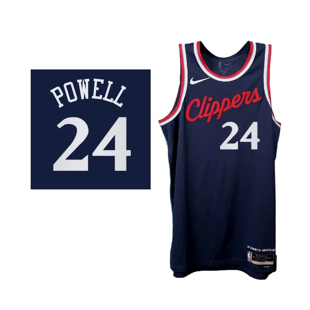 Los Angeles Clippers #24 Norman Powell 2024-25 Icon Edition Navy