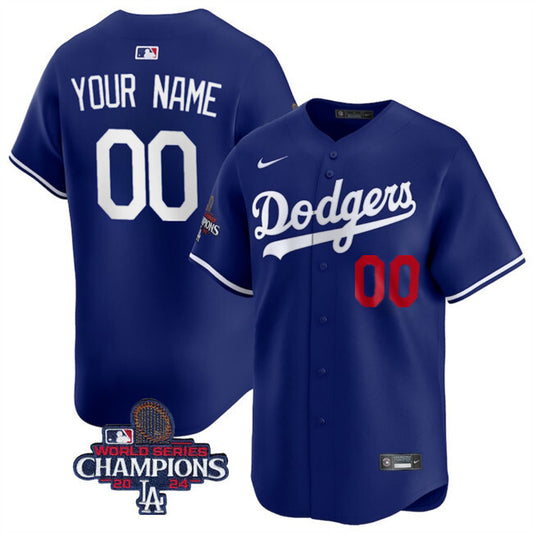 Los Angeles Dodgers Active Player Custom Royal 2024 World Series Champions