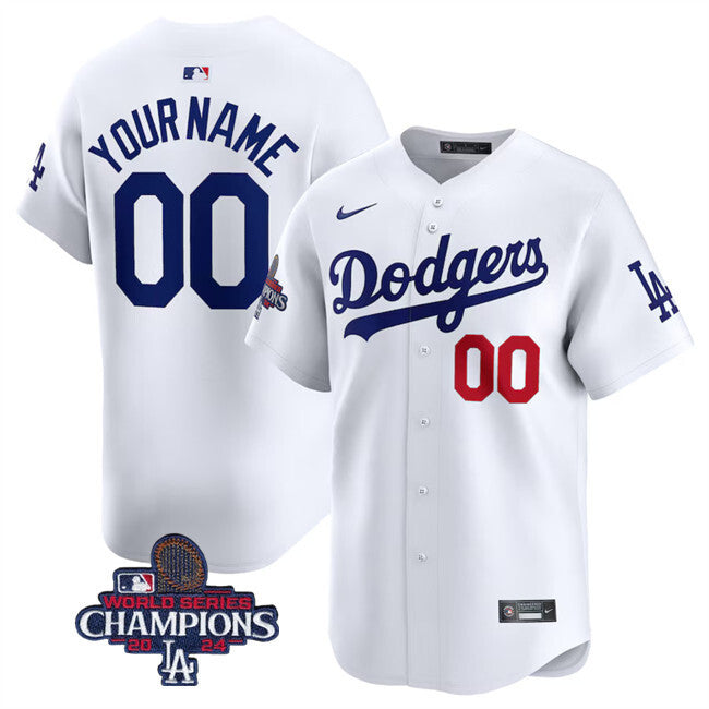 Los Angeles Dodgers Active Player Custom White 2024 World Series Home Limited