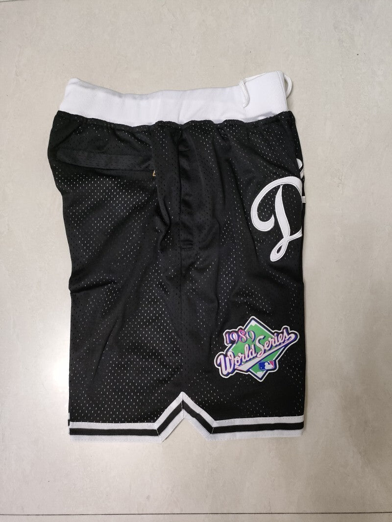 Los Angeles Dodgers Baseball Dodgers Black Pocket Shorts Style 10