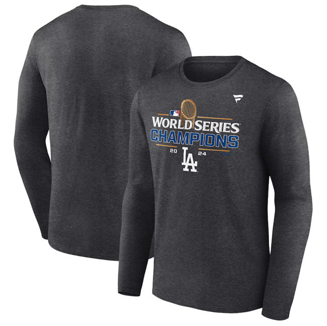 Los Angeles Dodgers Heather Charcoal Big & Tall 2024 World Series Champions Locker