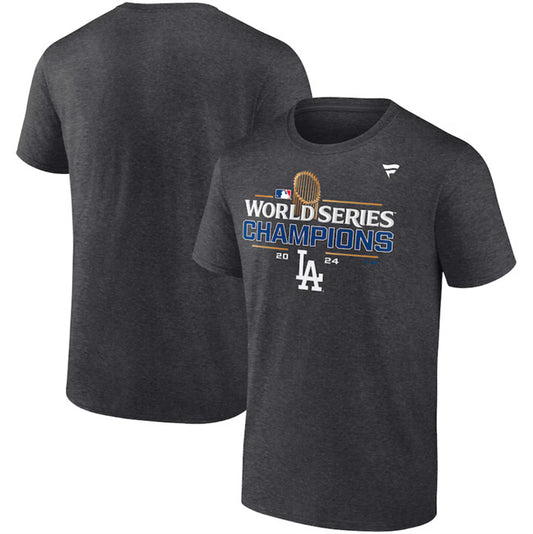 Los Angeles Dodgers Heather Charcoal Big & Tall 2024 World Series Champions Locker s