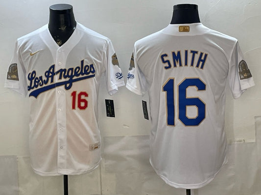 Los Angeles Dodgers #16 Will Smith Dodgers Platinum Adult