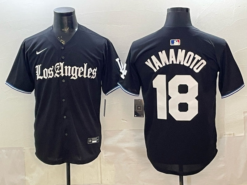 Los Angeles Dodgers #18 Yoshinobu Yamamoto Dodgers 8 Edition