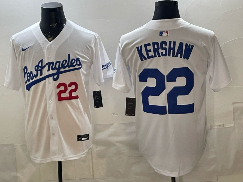 Los Angeles Dodgers #22 Clayton Kershaw Dodgers English