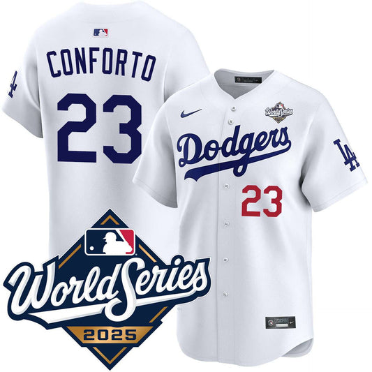 Los Angeles Dodgers #23 Michael Conforto Home Limited 2025 World Series Jersey