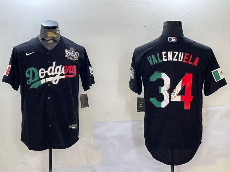 Los Angeles Dodgers #34 Fernando Valenzuela Dodgers Adult Style 6