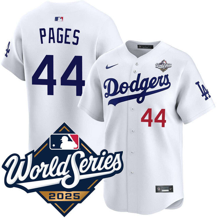 Los Angeles Dodgers #44 Andy Pages Home Limited 2025 World Series Jersey