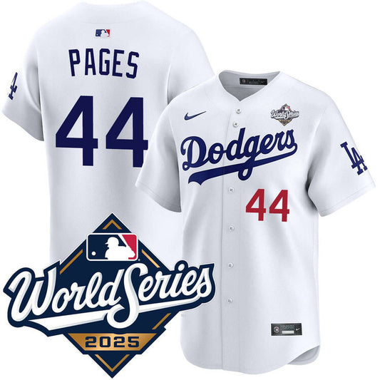 Los Angeles Dodgers #44 Andy Pages Home Limited 2025 World Series Jersey