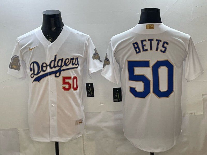 Los Angeles Dodgers #50 Mookie Betts Style 1