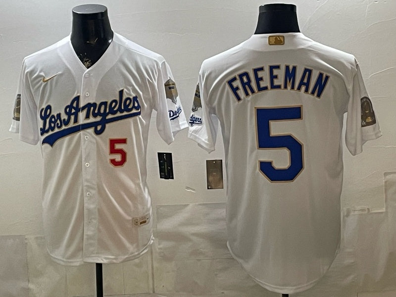 Los Angeles Dodgers #5 Freddie Freeman Dodgers Platinum English Special V2