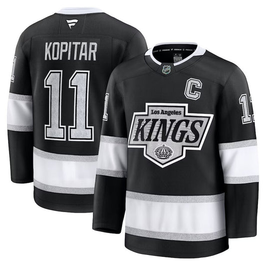 Los Angeles Kings #11 Anze Kopitar Home Premium Jersey - Black