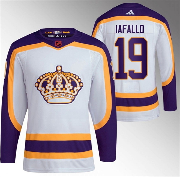 Los Angeles Kings #19 Alex Iafallo White 2022 Reverse Retro