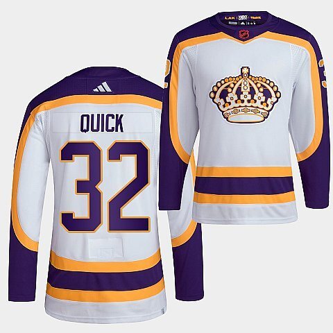 Los Angeles Kings #32 jonathan-quick-2022 white-reverse-retro-2.0-authentic-primegreen-jersey