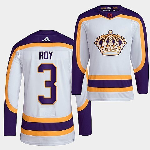 Los Angeles Kings #3 matt-roy-2022 white-reverse-retro-2.0-authentic-primegreen-jersey