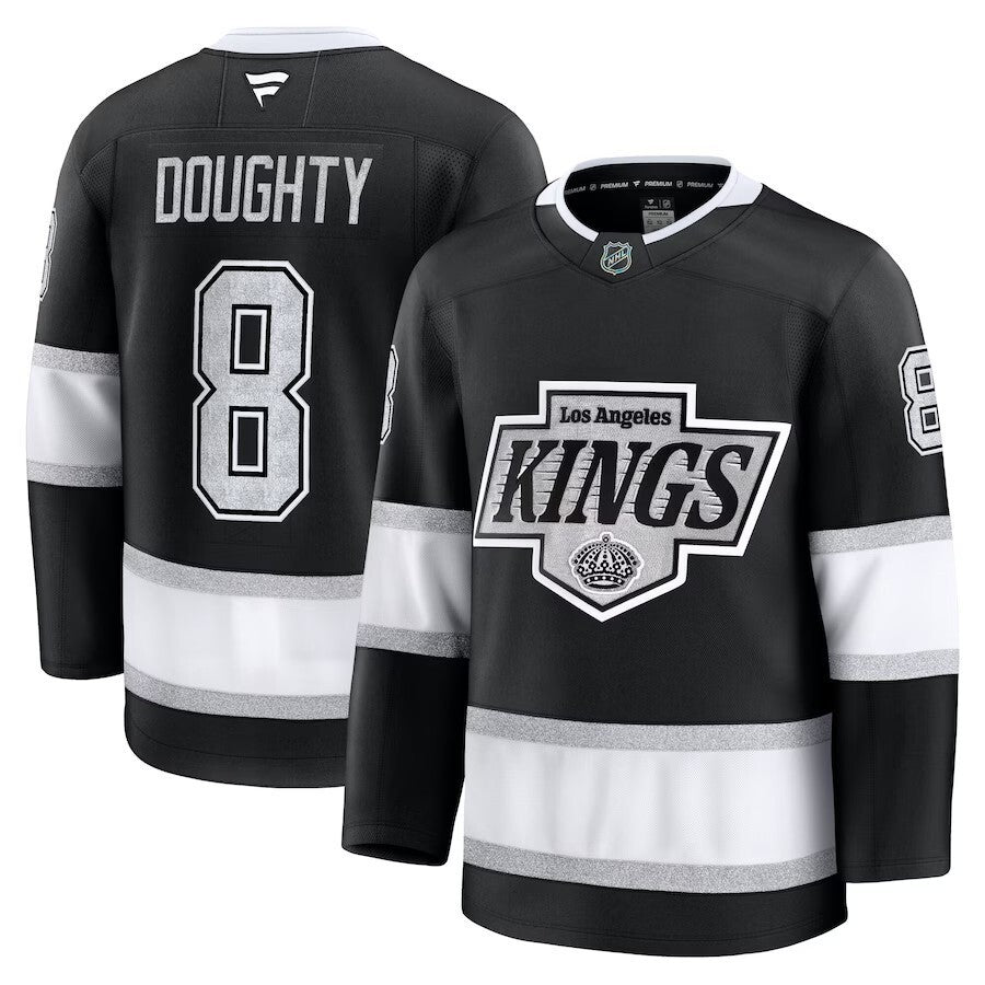 Los Angeles Kings #8 Drew Doughty Home Premium Jersey - Black