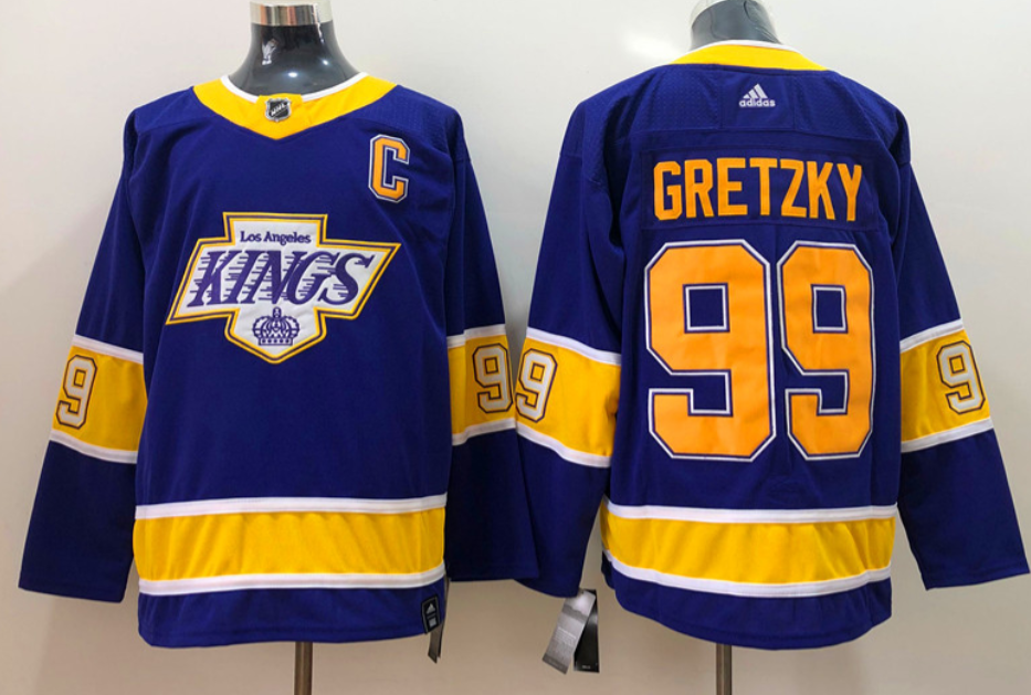 Los Angeles Kings #99 Wayne Gretzky Kings 99 Purple Retro