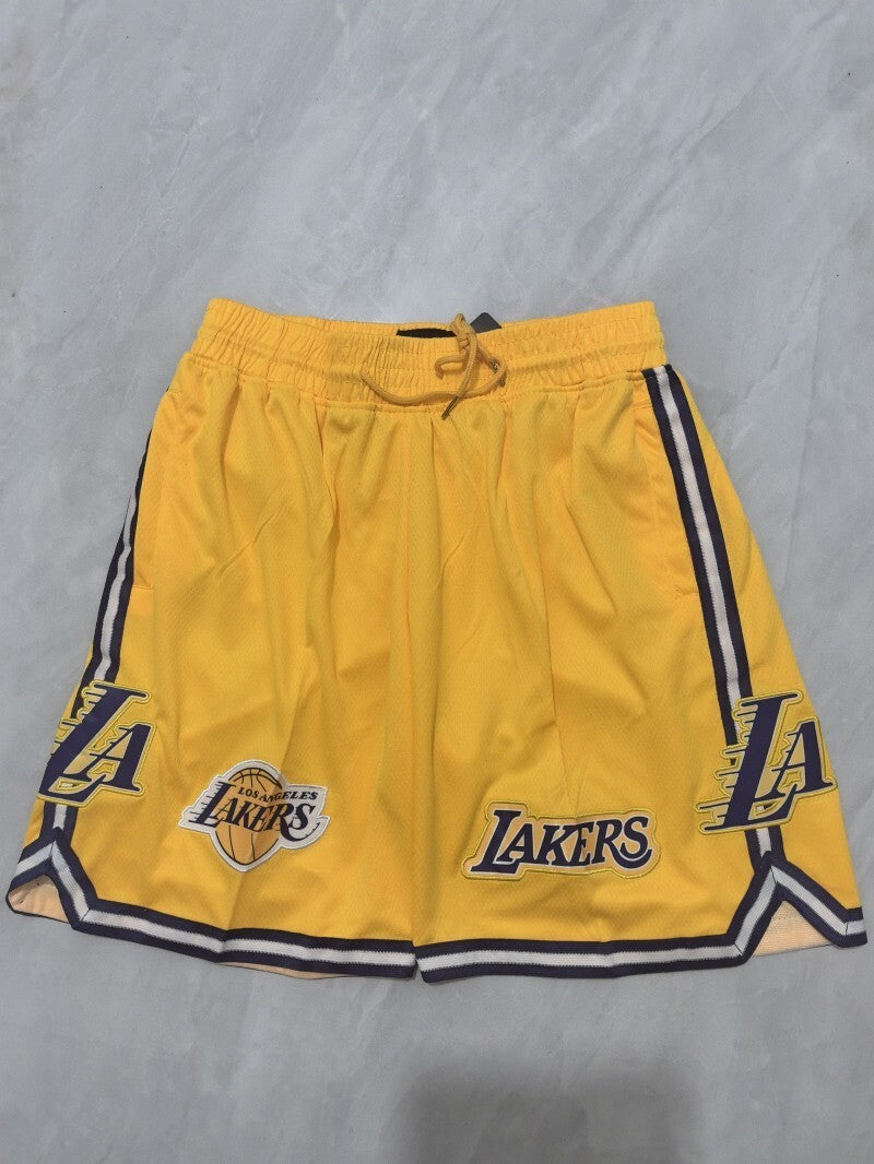 Los Angeles Lakers Lakers Fan Yellow Shorts Style 2