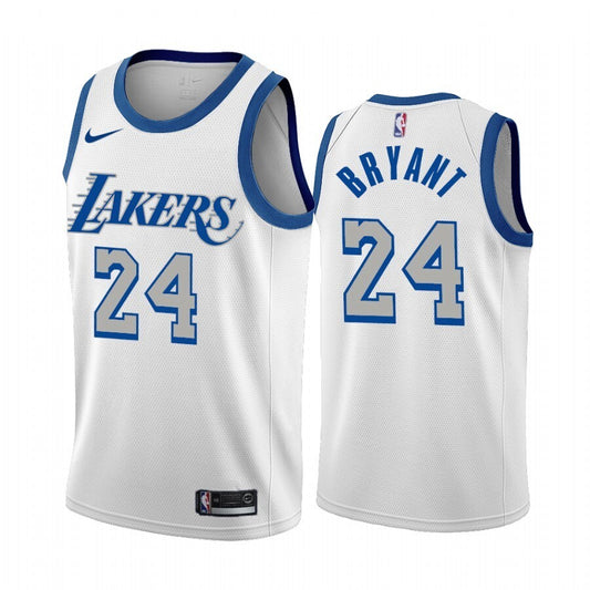 Los Angeles Lakers #24 Kobe Bryant 20-21 Season Edition City Edition Lakers 24 # Kobe White Jersey