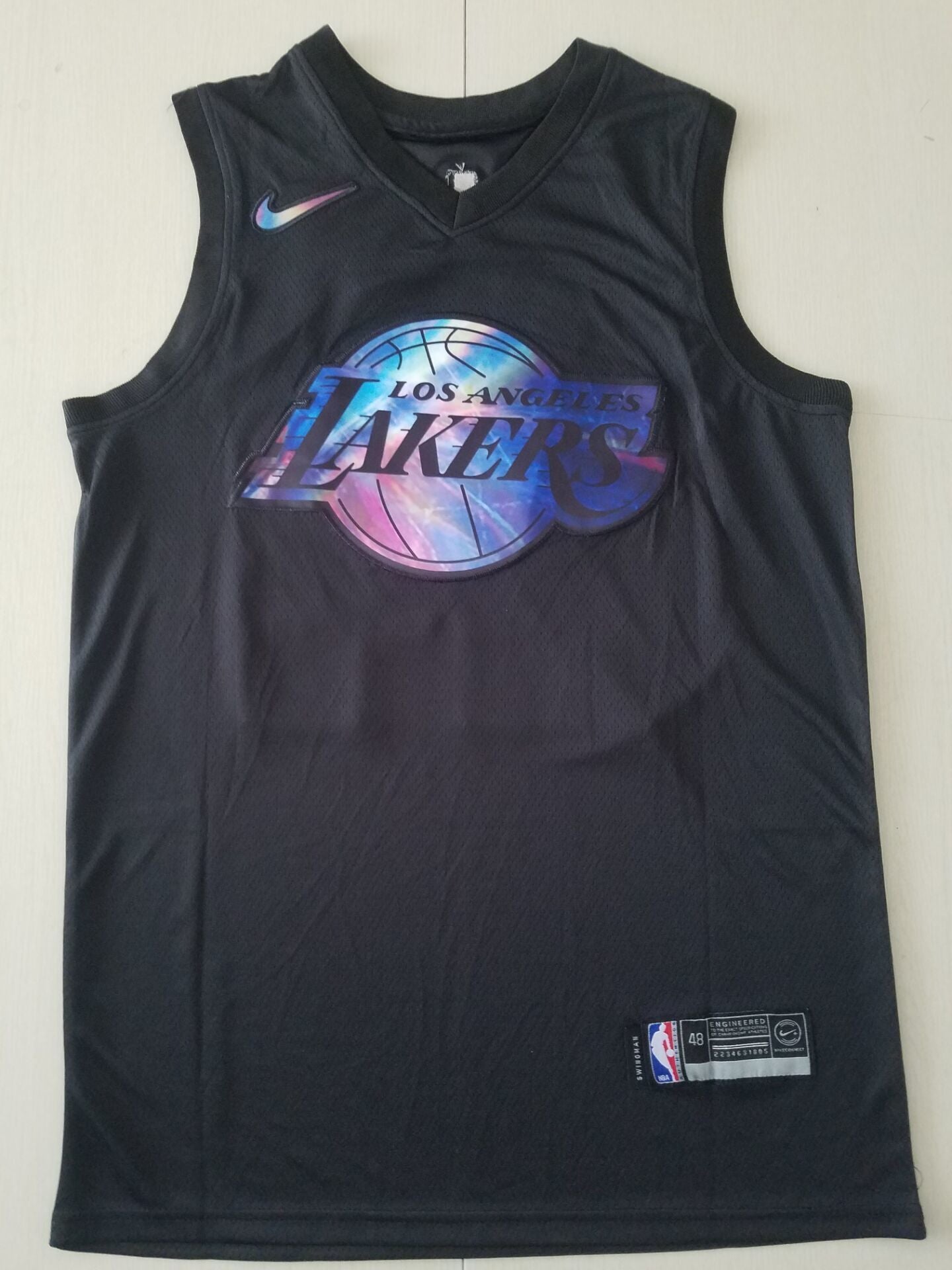 Los Angeles Lakers #24 Kobe Bryant Black Rainbow S-XXL Style 2