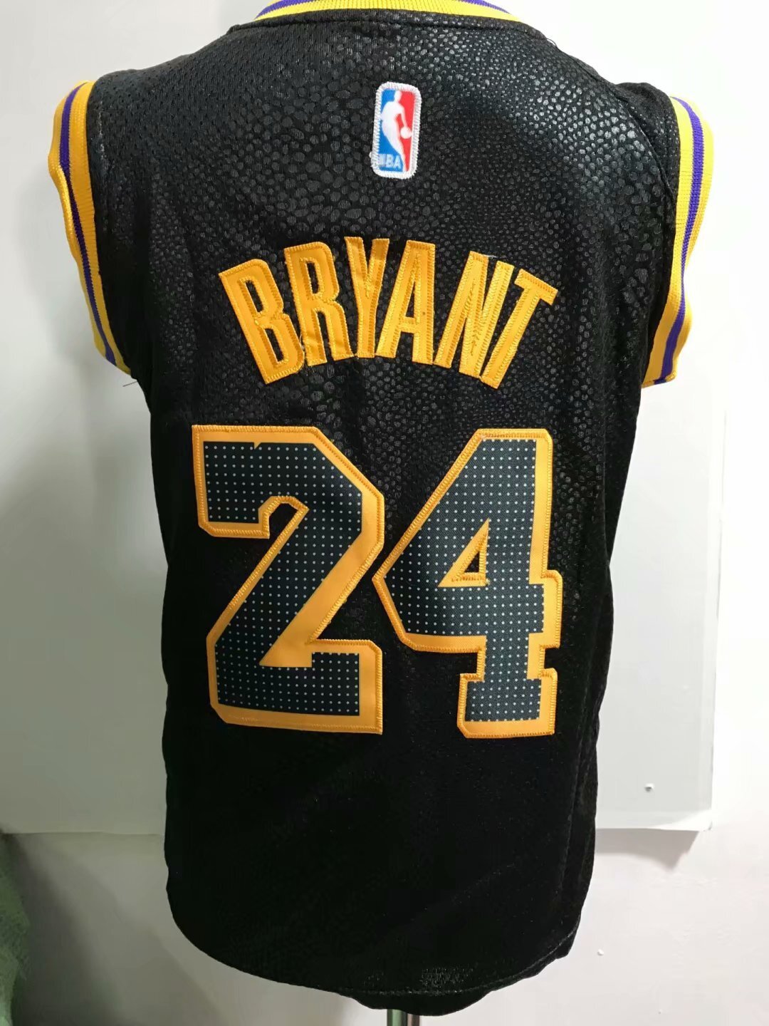 Los Angeles Lakers #24 Kobe Bryant Black Style 1